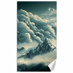 Mountains Alps Nature Clouds Sky Fresh Air Art Canvas 40  X 72  by Pakemis