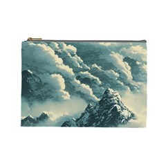 Mountains Alps Nature Clouds Sky Fresh Air Art Cosmetic Bag (large) by Pakemis