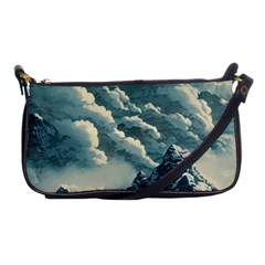 Mountains Alps Nature Clouds Sky Fresh Air Art Shoulder Clutch Bag by Pakemis