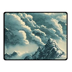 Mountains Alps Nature Clouds Sky Fresh Air Art Fleece Blanket (small) by Pakemis