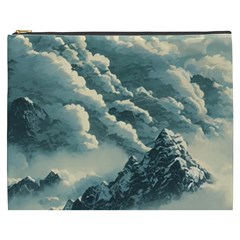 Mountains Alps Nature Clouds Sky Fresh Air Art Cosmetic Bag (xxxl) by Pakemis