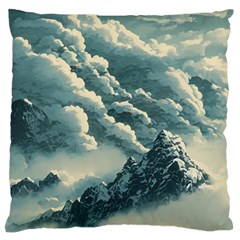 Mountains Alps Nature Clouds Sky Fresh Air Art Standard Flano Cushion Case (one Side) by Pakemis