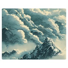 Mountains Alps Nature Clouds Sky Fresh Air Art Flano Blanket (medium)