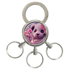 Panda Endangered Protected Bamboo National Treasure 3-ring Key Chain by Pakemis