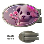 Panda Endangered Protected Bamboo National Treasure Money Clips (Oval)  Front