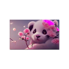 Panda Endangered Protected Bamboo National Treasure Sticker Rectangular (10 Pack) by Pakemis