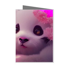 Panda Endangered Protected Bamboo National Treasure Mini Greeting Cards (pkg Of 8) by Pakemis