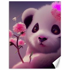 Panda Endangered Protected Bamboo National Treasure Canvas 12  X 16  by Pakemis