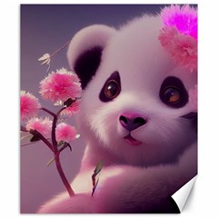 Panda Endangered Protected Bamboo National Treasure Canvas 20  X 24  by Pakemis