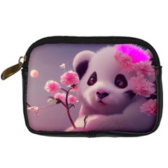 Panda Endangered Protected Bamboo National Treasure Digital Camera Leather Case by Pakemis