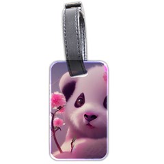 Panda Endangered Protected Bamboo National Treasure Luggage Tag (two Sides) by Pakemis