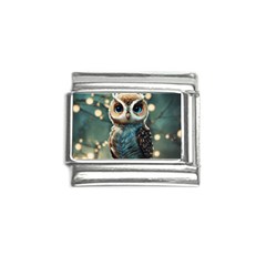 Owl Bird Bird Of Prey Ornithology Animal Italian Charm (9mm)