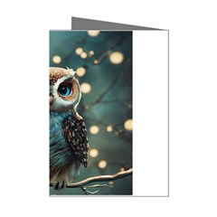 Owl Bird Bird Of Prey Ornithology Animal Mini Greeting Cards (pkg Of 8) by Pakemis