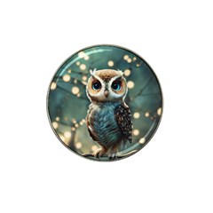 Owl Bird Bird Of Prey Ornithology Animal Hat Clip Ball Marker by Pakemis