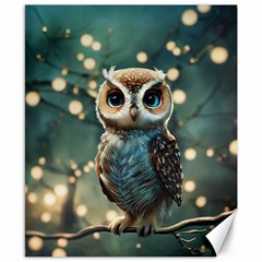 Owl Bird Bird Of Prey Ornithology Animal Canvas 8  X 10  by Pakemis