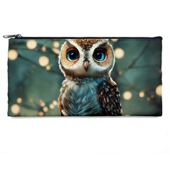 Owl Bird Bird Of Prey Ornithology Animal Pencil Case by Pakemis