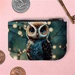 Owl Bird Bird Of Prey Ornithology Animal Mini Coin Purse Back