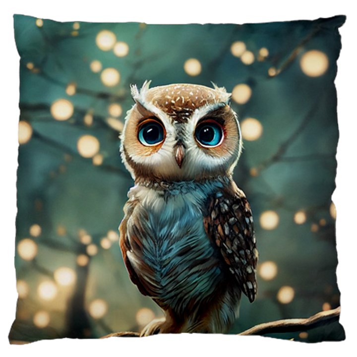 Owl Bird Bird Of Prey Ornithology Animal Standard Flano Cushion Case (One Side)