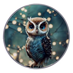 Owl Bird Bird Of Prey Ornithology Animal Wireless Charger by Pakemis