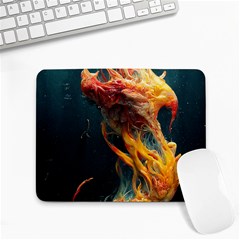 Flame Deep Sea Underwater Creature Wild Small Mousepad by Pakemis