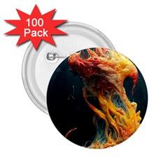 Flame Deep Sea Underwater Creature Wild 2 25  Buttons (100 Pack)  by Pakemis