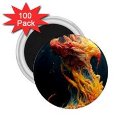 Flame Deep Sea Underwater Creature Wild 2 25  Magnets (100 Pack)  by Pakemis