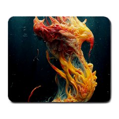 Flame Deep Sea Underwater Creature Wild Large Mousepad by Pakemis