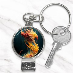 Flame Deep Sea Underwater Creature Wild Nail Clippers Key Chain by Pakemis