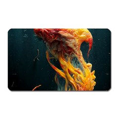 Flame Deep Sea Underwater Creature Wild Magnet (rectangular) by Pakemis