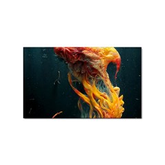 Flame Deep Sea Underwater Creature Wild Sticker Rectangular (100 Pack)