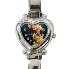 Flame Deep Sea Underwater Creature Wild Heart Italian Charm Watch by Pakemis