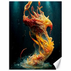 Flame Deep Sea Underwater Creature Wild Canvas 18  X 24  by Pakemis