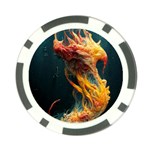 Flame Deep Sea Underwater Creature Wild Poker Chip Card Guard Front