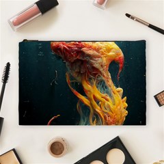 Flame Deep Sea Underwater Creature Wild Cosmetic Bag (large) by Pakemis