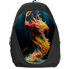 Flame Deep Sea Underwater Creature Wild Backpack Bag by Pakemis