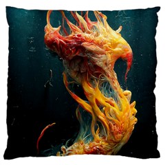 Flame Deep Sea Underwater Creature Wild Standard Flano Cushion Case (two Sides) by Pakemis