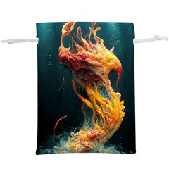 Flame Deep Sea Underwater Creature Wild Lightweight Drawstring Pouch (xl) by Pakemis