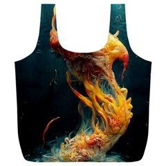 Flame Deep Sea Underwater Creature Wild Full Print Recycle Bag (xxl) by Pakemis