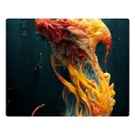 Flame Deep Sea Underwater Creature Wild Flano Blanket (Large) 80 x60  Blanket Front