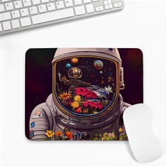 Astronaut Universe Planting Flowers Cosmos Jpg Small Mousepad