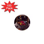 Astronaut Universe Planting Flowers Cosmos Jpg 1  Mini Buttons (100 pack)  Front