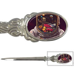 Astronaut Universe Planting Flowers Cosmos Jpg Letter Opener