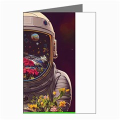 Astronaut Universe Planting Flowers Cosmos Jpg Greeting Cards (Pkg of 8)