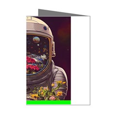 Astronaut Universe Planting Flowers Cosmos Jpg Mini Greeting Cards (Pkg of 8)