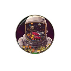 Astronaut Universe Planting Flowers Cosmos Jpg Hat Clip Ball Marker