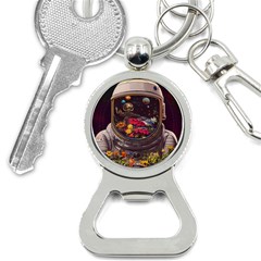 Astronaut Universe Planting Flowers Cosmos Jpg Bottle Opener Key Chain