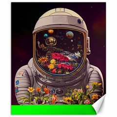 Astronaut Universe Planting Flowers Cosmos Jpg Canvas 8  x 10 