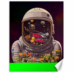 Astronaut Universe Planting Flowers Cosmos Jpg Canvas 12  x 16 