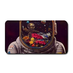 Astronaut Universe Planting Flowers Cosmos Jpg Medium Bar Mat by Pakemis