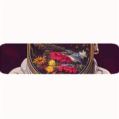 Astronaut Universe Planting Flowers Cosmos Jpg Large Bar Mat by Pakemis